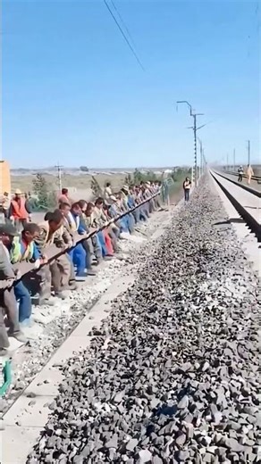 Amazing construction process of railway tracks
