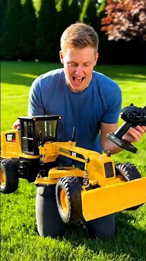 New CAT Grader Beast Mode Activated! 🚧 4K Ultra video of RC #unboxing #grader #newtoy #wow #rc