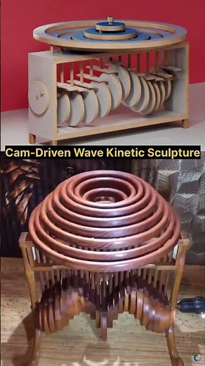 The "Infinite Wave" Machine! 🌊 (Kinetic Art) #mechanism #shorts