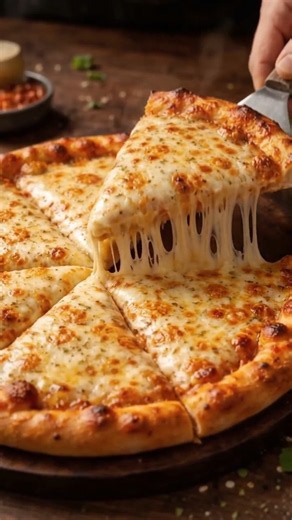 Cheesy Pizza Recipe 🍕🧀 | Extra Cheese Pull Pizza | Easy Homemade Pizza