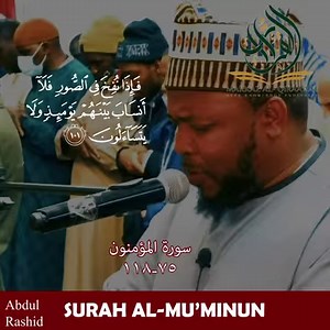 23K views · 5.4K reactions | RECITATION OF SURAH AL MU’MINUN (AYAH 75 - 118) BY USTADH ABDUL RASHID . . . #subhanallah #instagram #ummah #quotes #quranrecitation #hijrah #dawah #prophet #prayer #pakistan #salah #hajj #peace #dakwah #bismillah #hadiths #pray #religion #indonesia #kuran #loveislam #instagood #quranic #karbala #hadees #m #islamicart #islamicposts #instaislam #islamicquote | Markaz al-Qiraa'aat at Masjid Sidiki Channel | Facebook