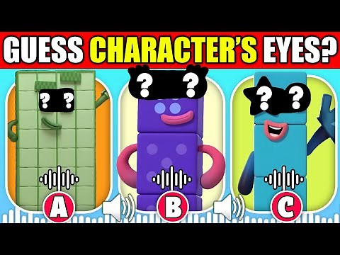 Guess The NUMBERBLOCKS Characters by Just Their Eyes! 👁️ | Number Blocks Animation