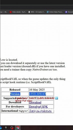 Download Script Hook V letest version ⬇️ #gtavmod #gta #gtav #gtavmods