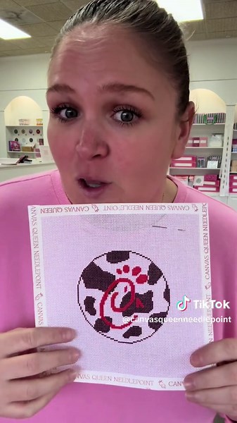 Have y’all heard of this magic pencil before? This is a great tool to help you stitch a needlepoint canvas that has any black on it. #needlepoint #beginnerneedlepoint #needlepointtiktok #wipwednesday #ndlpt