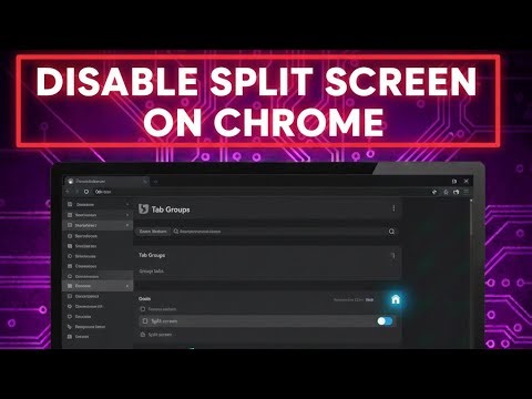 How To Turn Off Split Screen On Chrome PC