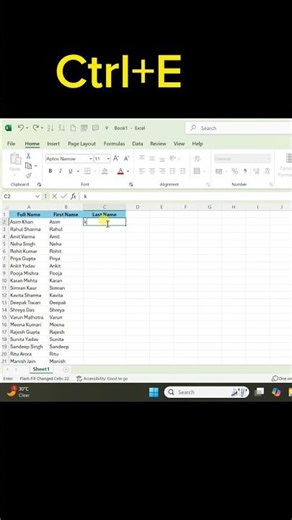 Excel Trick: How to Separate First Name and Last Name