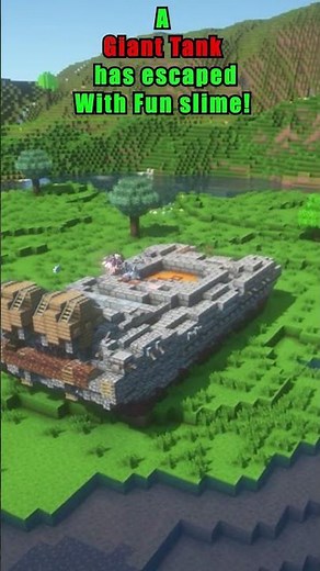 I Built A Massive Tank In Minecraft #minecraft #shorts #build