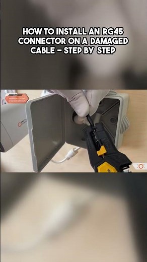 How to Install an RG45 Connector on a Damaged Cable Step by Step
