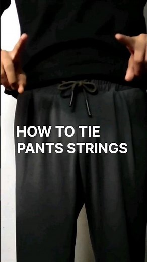How to Tie Pants Strings | Fashion Hack ~ Mank Fashion #shorts #trending
