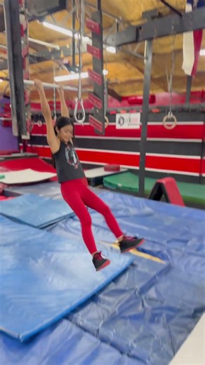 New salmon ladder set up #americanninjawarrior