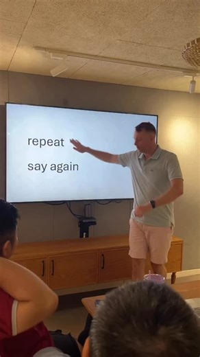 Fixing Vinglish 🇬🇧 “REPEAT AGAIN?” In English, it is correct to say: Could you repeat that? or Could you say that again? But “repeat again” is redundant, because that verb “to repeat” already means “to say again”. It may be a common redundancy in informal language, but is technically incorrect. Credit @handy_hans_ | General English