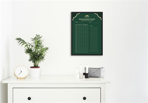 Monthly Salah Tracker, Islamic Prayer Log Book, Muslim Worship Organizer - Etsy