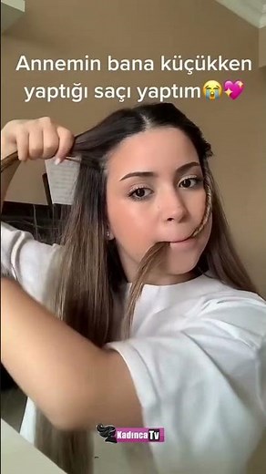 My mom's hairstyle when I was little 🥹💗