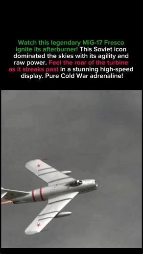 🔥 INSANE MiG-17 Jet Afterburner Pass! Cold War Legend Screams 🚀 #shorts #aviation