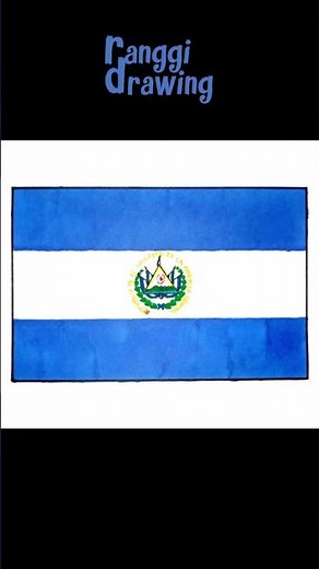 Drawing El Salvador Flag