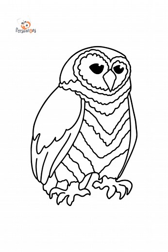 Owl colouring page for kids ♥ Online or Printable for Free!