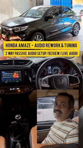 HONDA AMAZE - Audio Rework & Tuning | 2 Way Passive Audio Setup | Review | Live Audio #afto #hondaamaze #honda #amaze #hondamodification #amazemodified❤️ #caraudio #audiomodification #2waypassive #caraudiosystem | Afto India