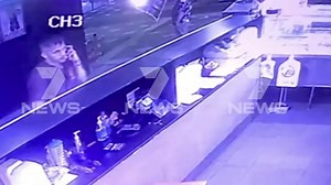Tigers star Sydney Stack at a kebab shop moments before his arrest outside a nearby strip club with teammate Callum Coleman-Jones. Police say they were in a fight. The AFL is investigating. Read more: 7news.link/2F06NYT #7NEWS | 7NEWS Melbourne