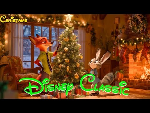 Classic Disney Songs 🌈 Relaxing Disney Music for Study & Work | Disney Xmas Ambience