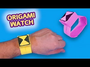 Origami Ben 10 Watch - DIY. How To Make Ben 10 Omniverse Omnitrix from paper. Paper Gaming Watch
