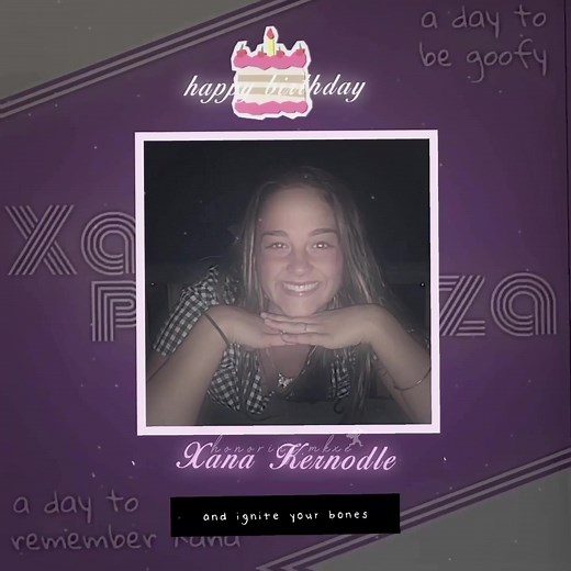 Xanapalooza-July 5th, do something silly, and something you love in honor of Xana today💜 #xanakernodle #xanapalooza #xanaalexiakernodle #mkxe #idaho4 #heavenlybirthday