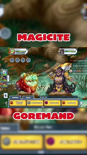 Defeating Ghost Miscrit in Magicite Goremand