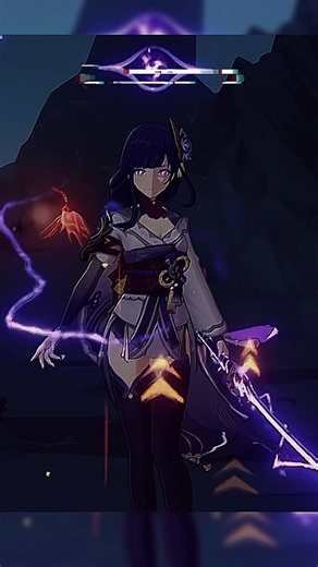 Raiden Shogun is one of the main characters in Genshin Impact, the Electro Archon of Inazuma. * Her true name is Ei. * Raiden Shogun is an artificial puppet created by Ei to rule Inazuma in her place. * Ei is the Electro Archon, one of the Seven. * Her twin sister, Makoto, was the previous Electro Archon and died during the Cataclysm. * Her ideal is Eternity — preserving Inazuma from change, loss, and destruction. * She normally uses a polearm, but during her Elemental Burst she draws a sword fr