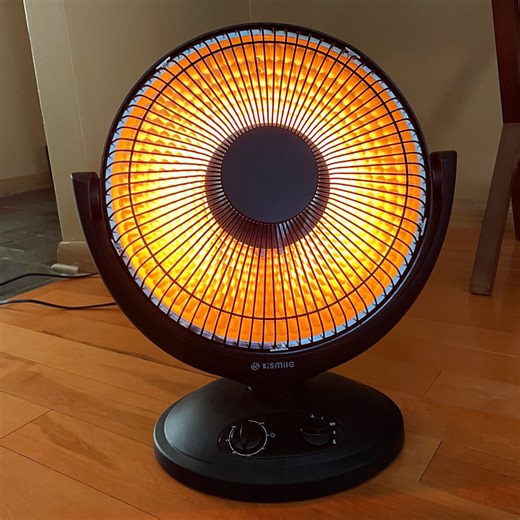 This radiant space heater is helping me stay warm through frigid Wisconsin winters