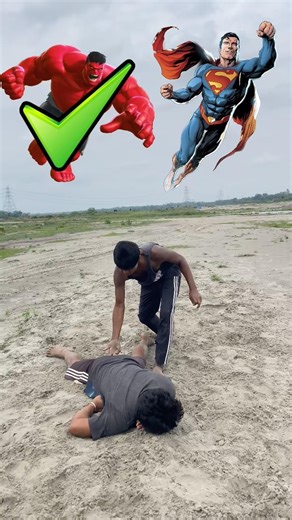 Hulk VS Superman 💚🔥 Newly Emoji Acting Video #shorts