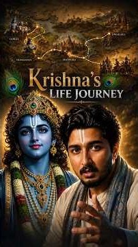 The Complete 126-Year Life Story of Lord Krishna 🦚 #shorts #telugu #jaishreekrishna