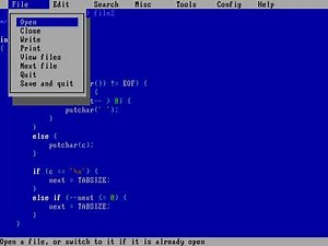 Converting tabs to spaces in FreeDOS