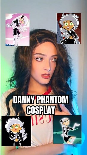 Danny Phantom Cosplay Transition‼️human and ghost form 👻💚 #dannyphantom #cosplay #cartoon