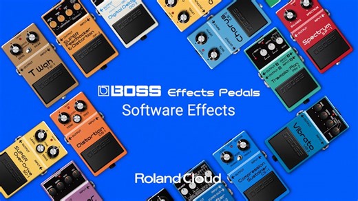New Drop: What are you playing first❓ Eight More BOSS Effects Pedals Plug-ins are here! Building on the original eight, this collection delivers the authentic compact pedal experience straight to your DAW. Discover BOSS Effects Pedals with a Roland Cloud Ultimate Membership - let us know what you think! More info here: https://www.roland.com/global/products/rc_boss_effects_pedals/ | BOSS