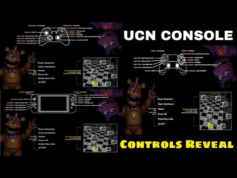 FNAF UCN CONTROLS REVEALED FOR CONSOLE PORTS | XBOX ONE, PS4 & NINTENDO SWITCH |