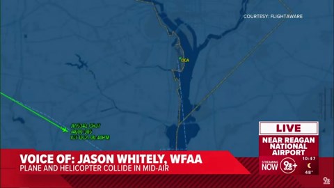 Flight path | Passenger jet collides with helicopter