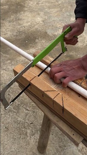 How to cut PVC pipe perfectly straight #hand tools