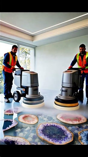 This floor is simply incredible - Epoxy Luxury quartz stone flooring