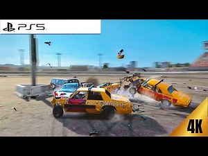 Wreckfest demolition derby ps5 gameplay in 4k