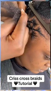 Criss Cross braids tutorial #BeautyEssentials #giftideas #beauty #hairstyle #inspiration | Eby luxury hair