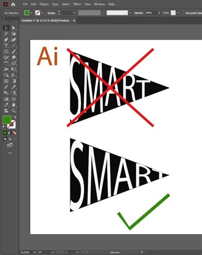 Adobe illustrator text effect trick tutorial #adobeillustrator #tutorial