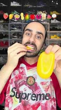 Food ASMR Eating a Strawberry Gummy 🍓 #food #asmr #mukbang #eating #satisfying