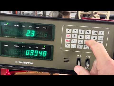 Vintage Mitutoyo DRO How To Use