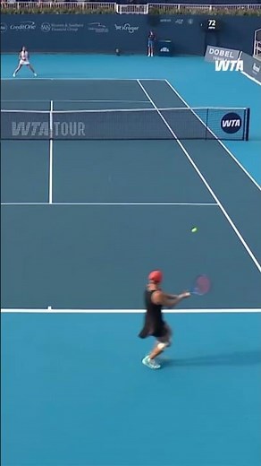 A brilliant game of back-and-forth 🙂‍↕️ #WTA #CincyTennis #DianaShnaider