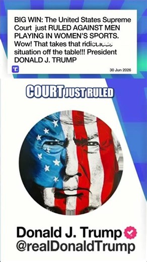 Trump celebrates 'BIG WIN' on trans sports #shorts #us #news #Foxnews #Trump