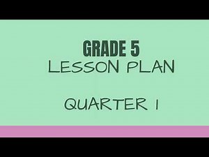 GRADE 5 LESSON PLAN-MATH 5 Q1 W3