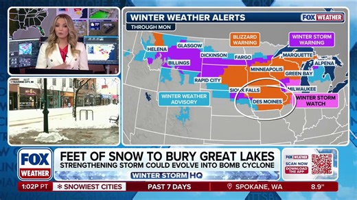 Major winter storms slam the upper Midwest