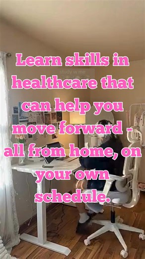 Start your healthcare program from home with 100% online classes - a stable path toward your future. 🩵🏡 | Discover Healthcare