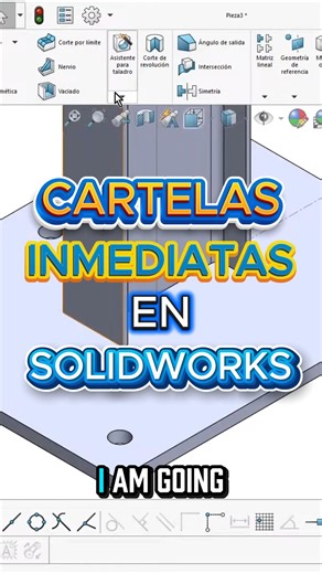 🏗️ Cartelas inmediatas en SolidWorks (¡sin complicaciones!) Cuando empiezas a modelar estructuras en SolidWorks, las cartelas pueden convertirse en un dolor de cabeza: ❌ No sabes si dibujarlas desde cero ❌ No sabes cómo unirlas sin romper el diseño ❌ Pierdes tiempo ajustando medidas ❌ No quedan alineadas correctamente Y lo peor es que deberían ser algo rápido y sencillo. Pero la realidad es que la mayoría no sabe que las cartelas pueden crearse al instante, sin croquis complicados y sin miedos 