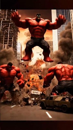 Unbelievable Hulk Rebellion! 😱 Secret Red Hulk Army Invades Earth! #hulk #marvel