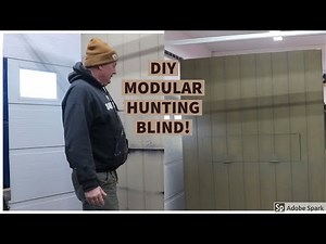 DEER HUNTING BLIND BUILD PART 1